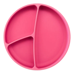 PUNTI PLATO REDONDO SILICONA CON CUCHARA MALBEC en internet