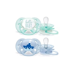 AVENT CHUPETE ULTRA SOFT 0-6 NIÑO X 2 UNIDADES SCF 222/01 - comprar online