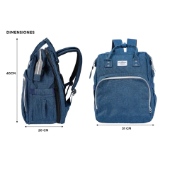 SOUTH PORT MOCHILA MATERNAL CON CAMBIADOR TERMICA CUNITA AZUL MOCH136A - comprar online