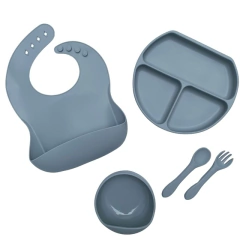 TIOVIVO SET ALIMENTACIÓN SILICONA BS01 VARIOS COLORES - Childs Especialistas en Bebes