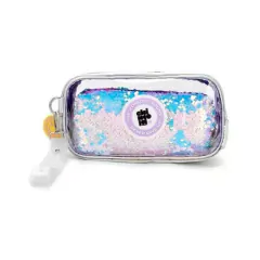 CHIMOLA CARTUCHERA CRISTAL - LENTEJUELAS 2 EN 1 LIGHT PURPLE TR41