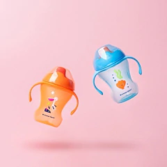 TOMMEE TIPPEE SET DE 2 VASOS SIPEE TRAINER ANIMALES 230 ML +7M