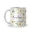 Caneca floral amarela