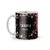 Caneca floral preto