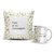 Kit almofada e caneca floral amarelo - comprar online