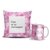 Kit almofada e caneca corações rosa - comprar online