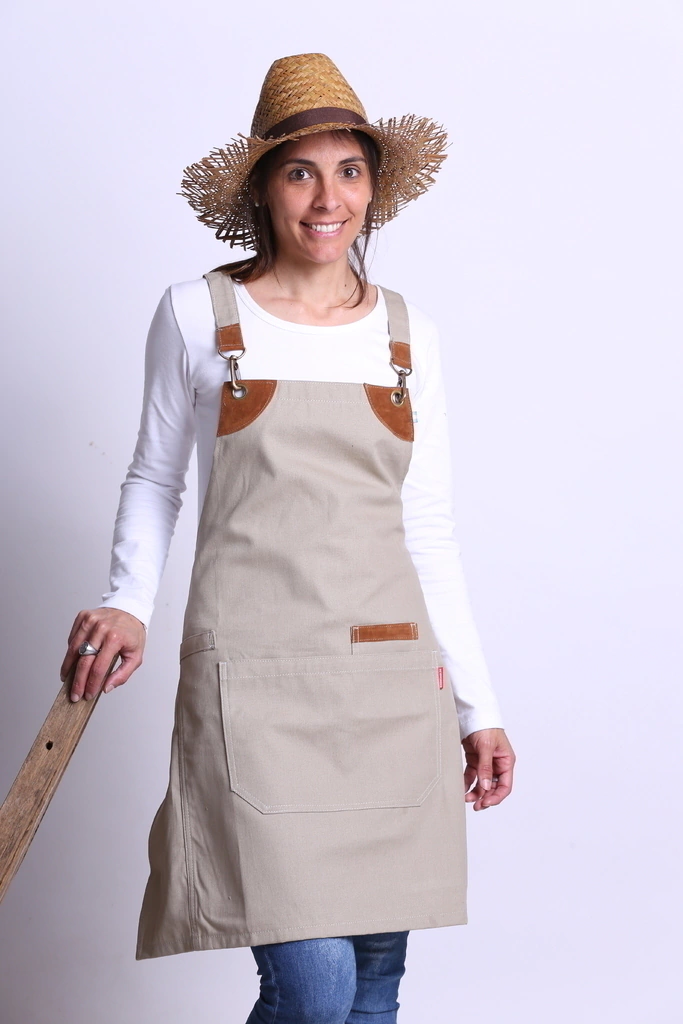 Delantal Liso Beige