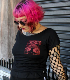 Cropped Cemitério - Sick Street Wear - Marca Original Brasileira
