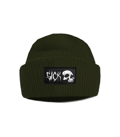 Gorro Sick Skull - Verde Musgo - loja online