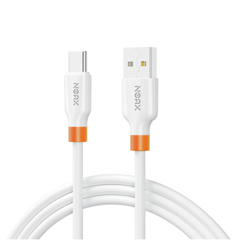 Cable Usb A A C Noax Volt 12w Carga Rápida Silicona 1m