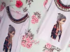 T shirt Ana xadrez Frozen mãe e filha