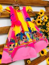 Vestido lol tinta neon modelo Gabi infantil