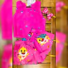 Conjunto pink baby shark infantil