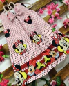 Vestido Minnie Poa Vermelho laço infantil