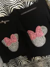 T shirt minnie pérolas laço rosa
