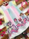 Vestido lols com unicórnios infantil