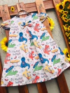 Vestido dinossauro modelo Manuella infantil