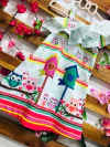 Vestido Coruja casinhas babado infantil