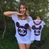 T shirt mickey chanel mãe e filha