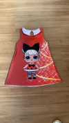 Vestido lol Alice trapézio Natal infantil