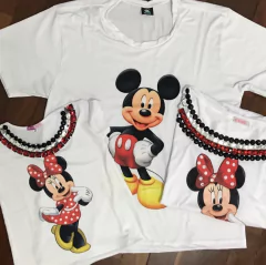 T shirt minnie dedo na boca mãe e filha