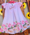 Vestido Rosas rosa claro modelo Manuella infantil