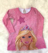 Vestido Barbie Manga Longa trapézio infantil