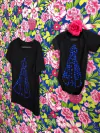 T shirt Nossa Senhora pedraria azul mãe e filha - comprar online