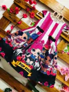 Vestido lol pop rock dois lacinhos infantil