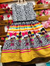 Vestido lol detalhe onça pérolas infantil