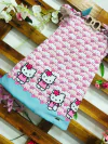 Vestido Hello Kitty Rosa manga amarra infantil
