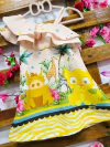 Vestido Rei Leão babado infantil