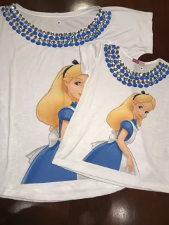 T shirt Alice metade mãe e filha