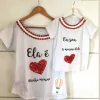T shirt ‘’ela é minha menina’’ mãe e filha
