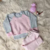 Conjunto calça rosa e moletinho plush mãe e filha