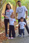 T shirt minnie vazada love mãe e filha
