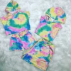 Conjunto Tie Dye Touca mãe e filha