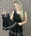 Vestido regata cianinha mãe e filha