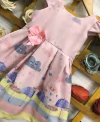 Vestido Chuva de amor rosa Gabi infantil