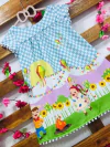 Vestido Festa Junina Balão manga pompom infantil