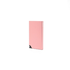 Tarjetero Card Slider KYMA rosa pink porta tarjetas RFID contact less 