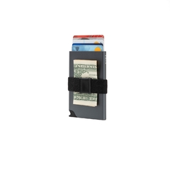 Tarjetero Card Slider KYMA grey gris porta tarjetas RFID contact less 