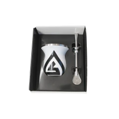 Mate Kyma térmico camionero blanco acero stanley original cuotas bombilla stanley1913 inal anmat bpa