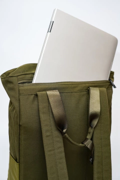 Mochila matera portanotebook KYMA - MYKONOS verde