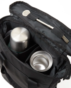 mochila matera bolso matero Kyma Atenea negra Calidad Stanley un mate