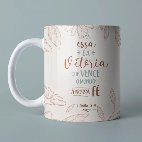 Caneca Versículo Essa é a Vitória