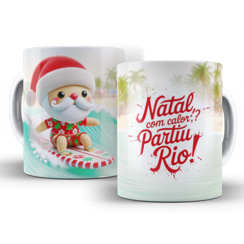Caneca Natal Partiu Rio - comprar online