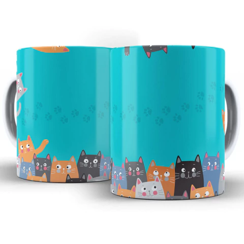 Caneca Gatos Top