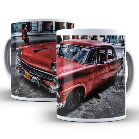 Caneca Red Old Car