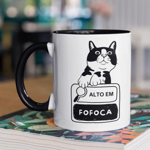 Caneca Gato Alto em Fofoca - comprar online